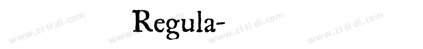 飞花宋体 Regula字体转换